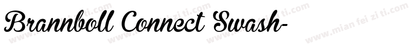 Brannboll Connect Swash字体转换